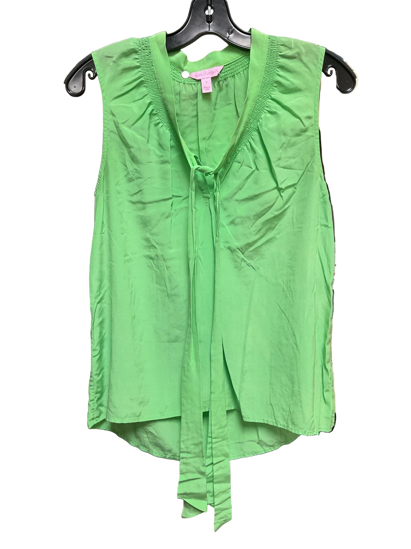 Top Sleeveless Designer By Lilly Pulitzer In Green, Size:S