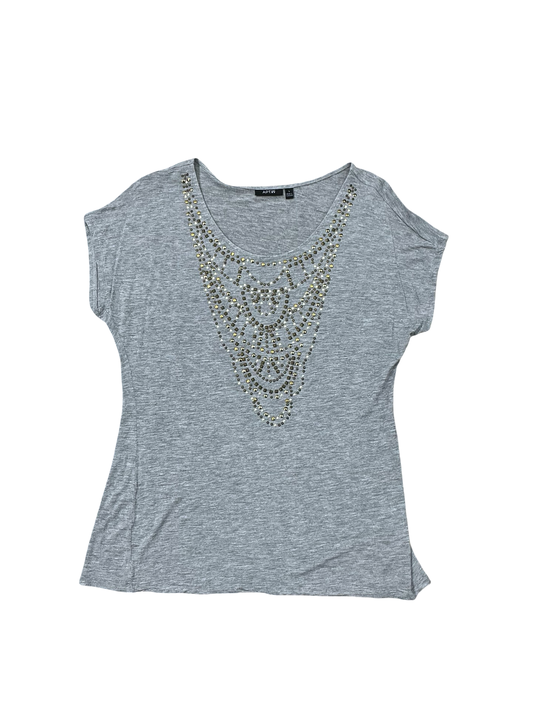 Top Ss By Apt 9 In Grey, Size:L