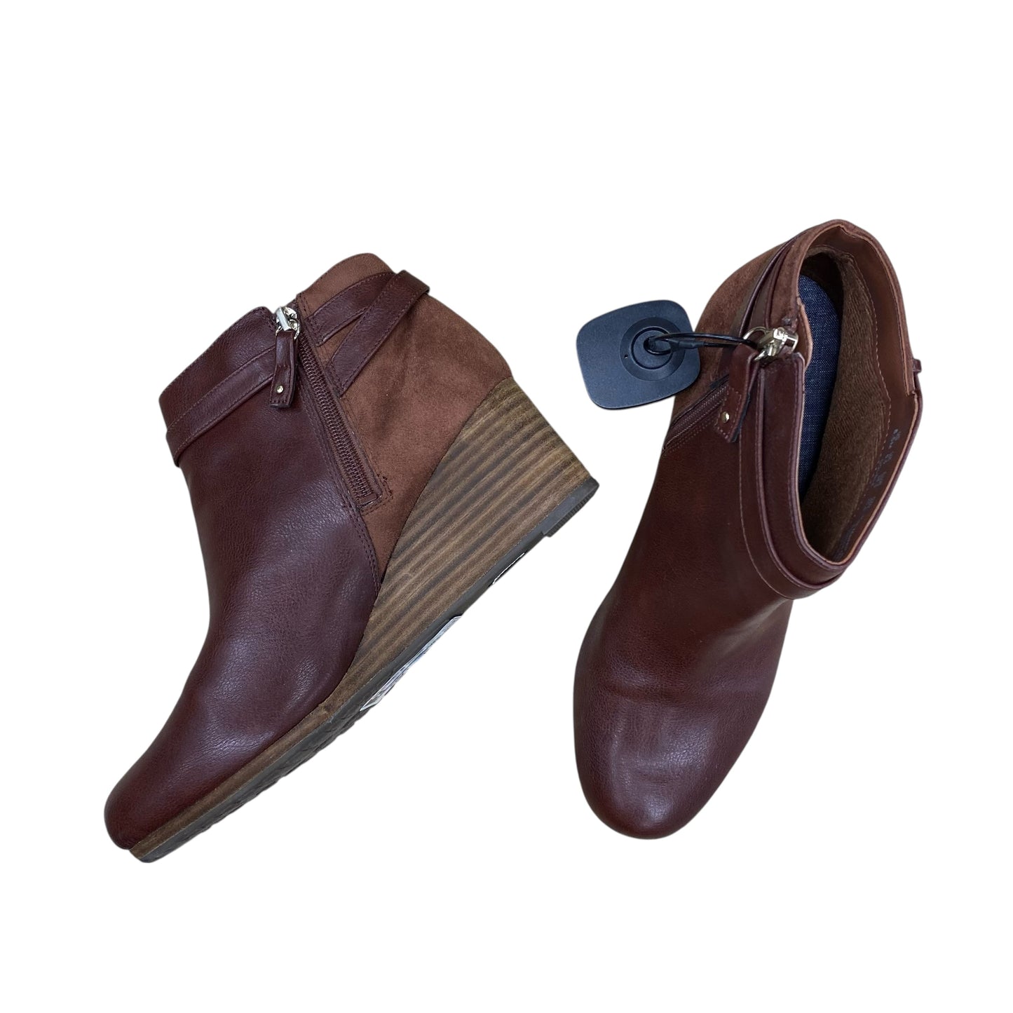 Boots Ankle Heels By Dr Scholls In Brown, Size:8.5