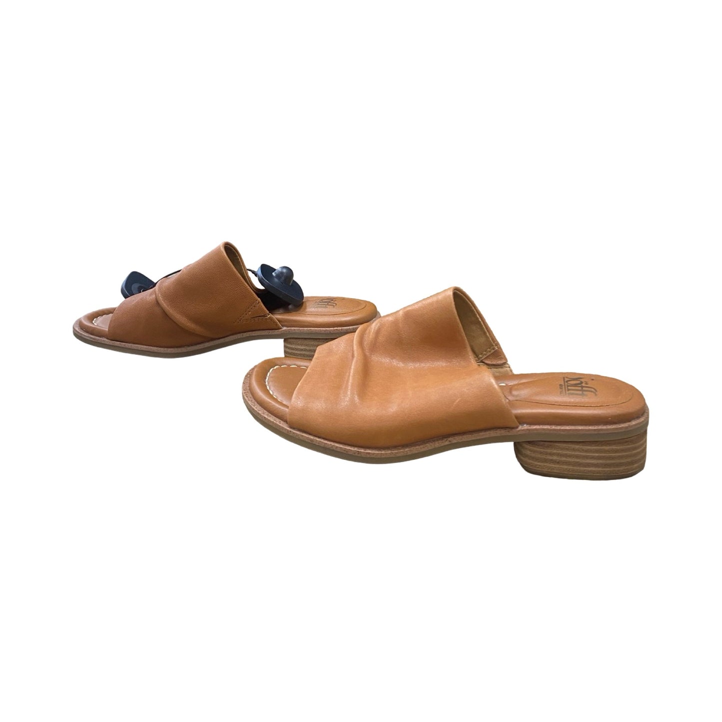 Sandals Heels Block By Sofft In Brown, Size:7