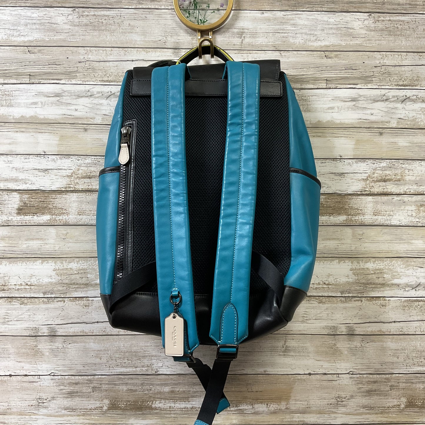 Backpack Designer By Coach In Black & Blue, Size:Large
