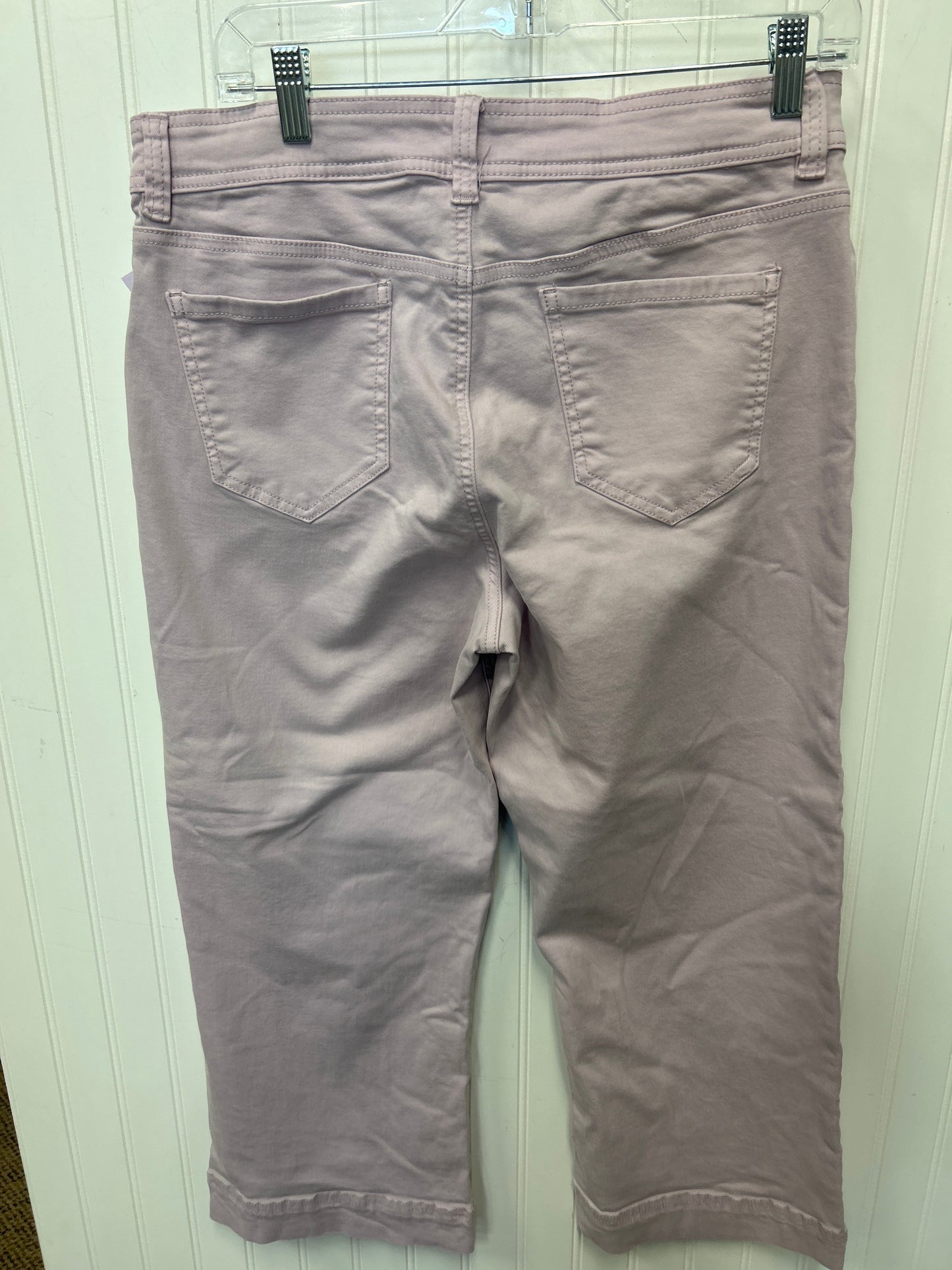 Jeans Cropped By Buffalo David Bitton In Purple Denim, Size:12