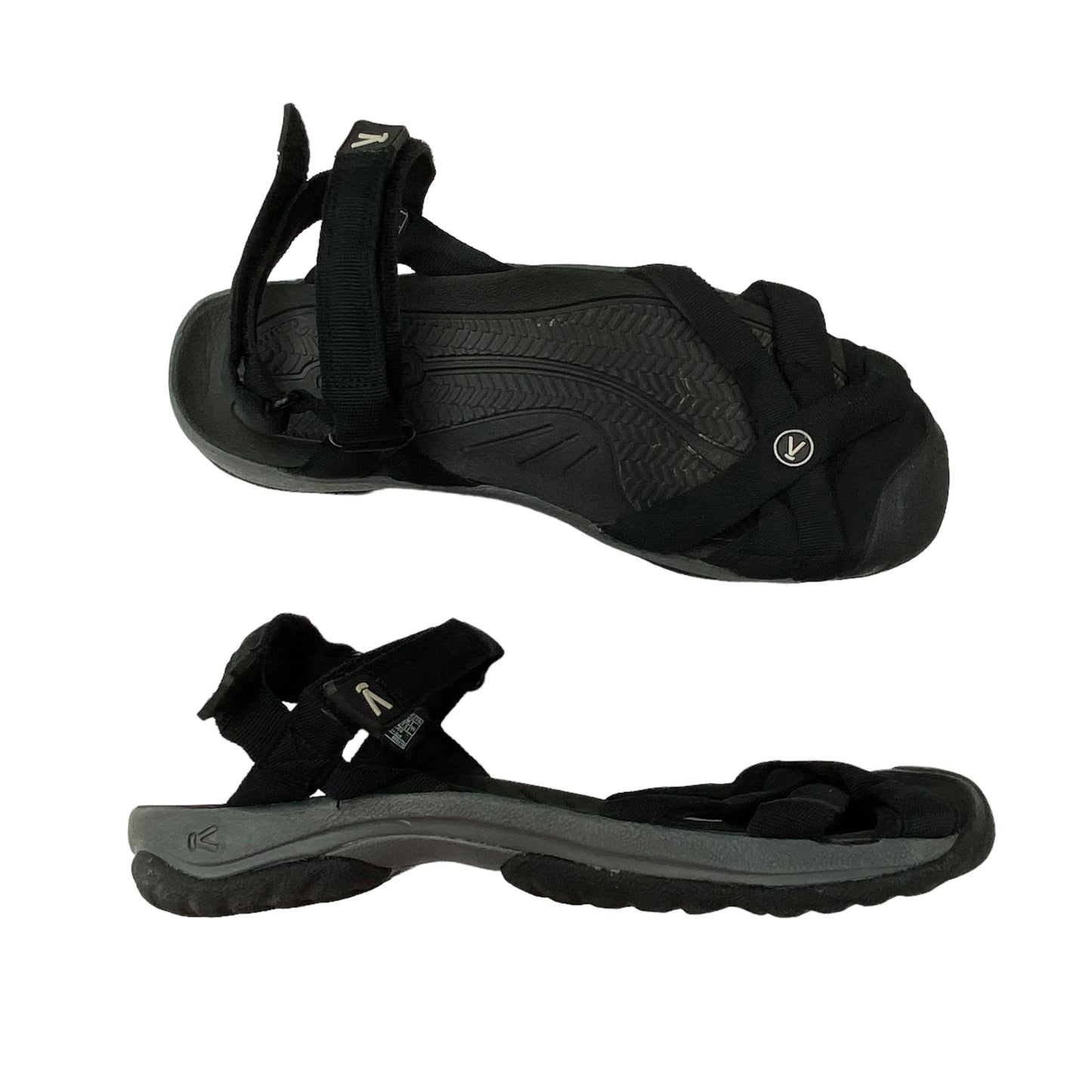 BLACK SANDALS FLATS by KEEN Size:10.5