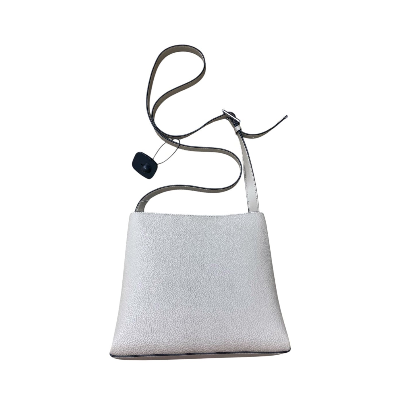 Handbag Leather By Calvin Klein In Taupe, Size:Medium