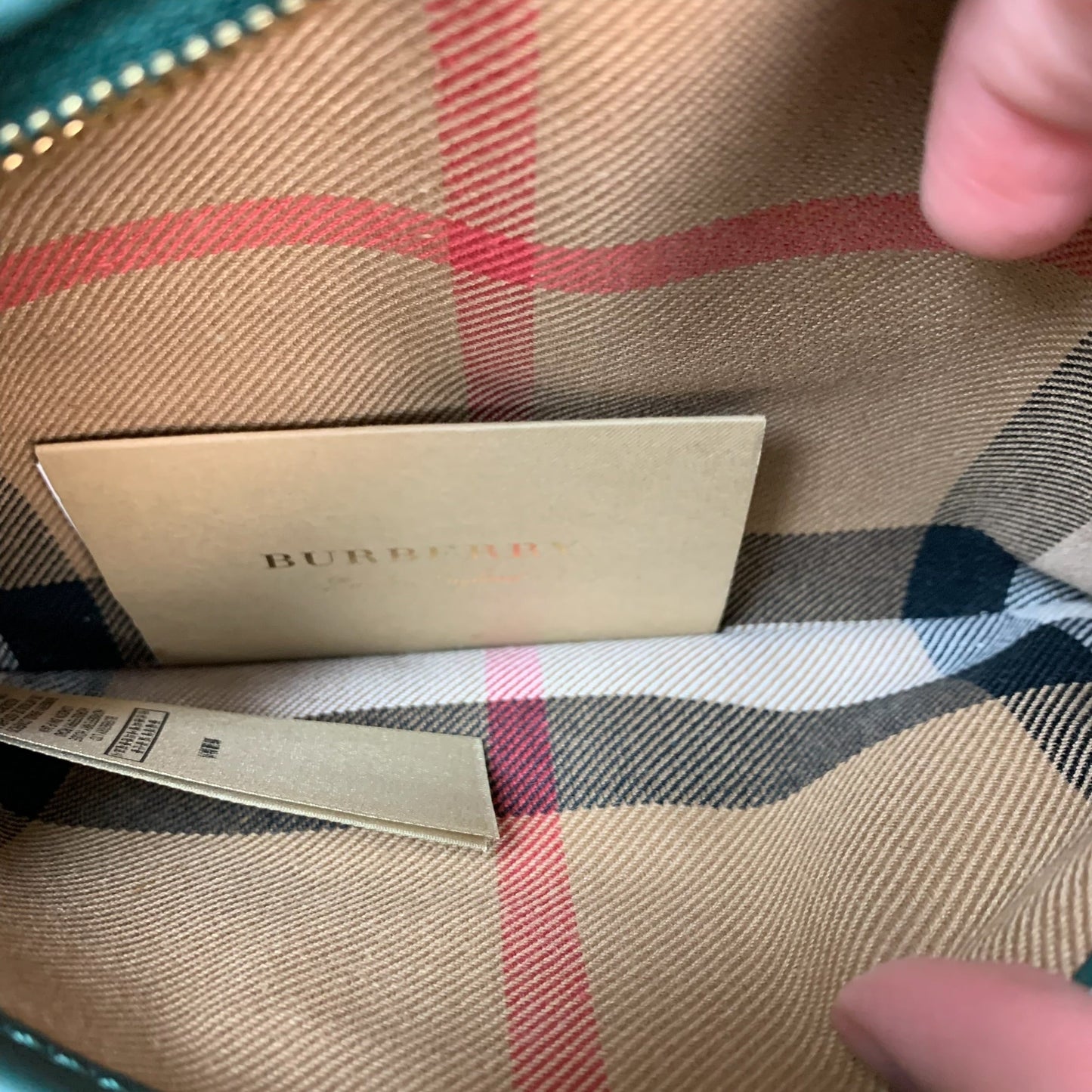 Crossbody Luxury Designer By Burberry, Size: Medium *Notch missing on buckle