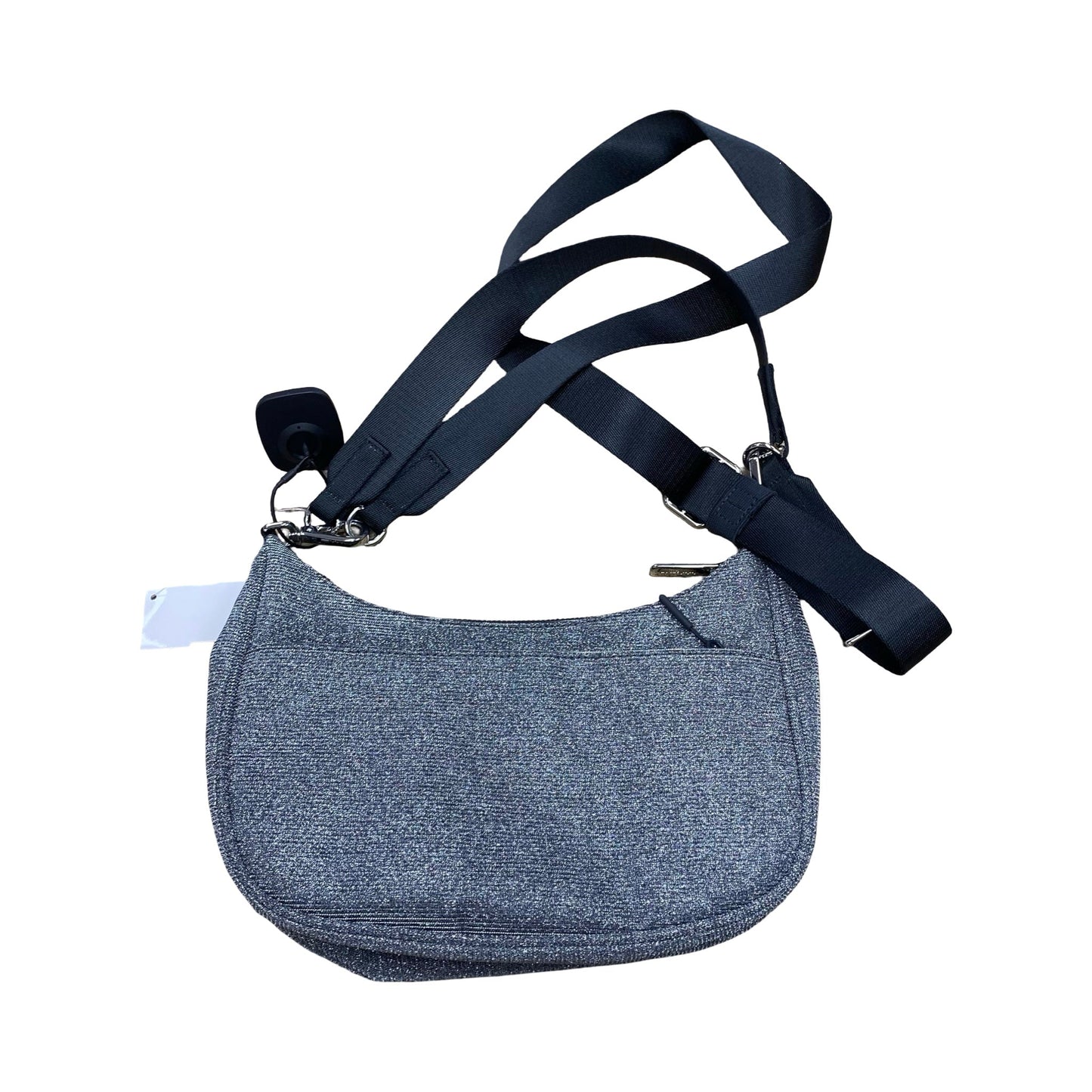 Handbag By Lululemon In Black & Silver, Size:Medium