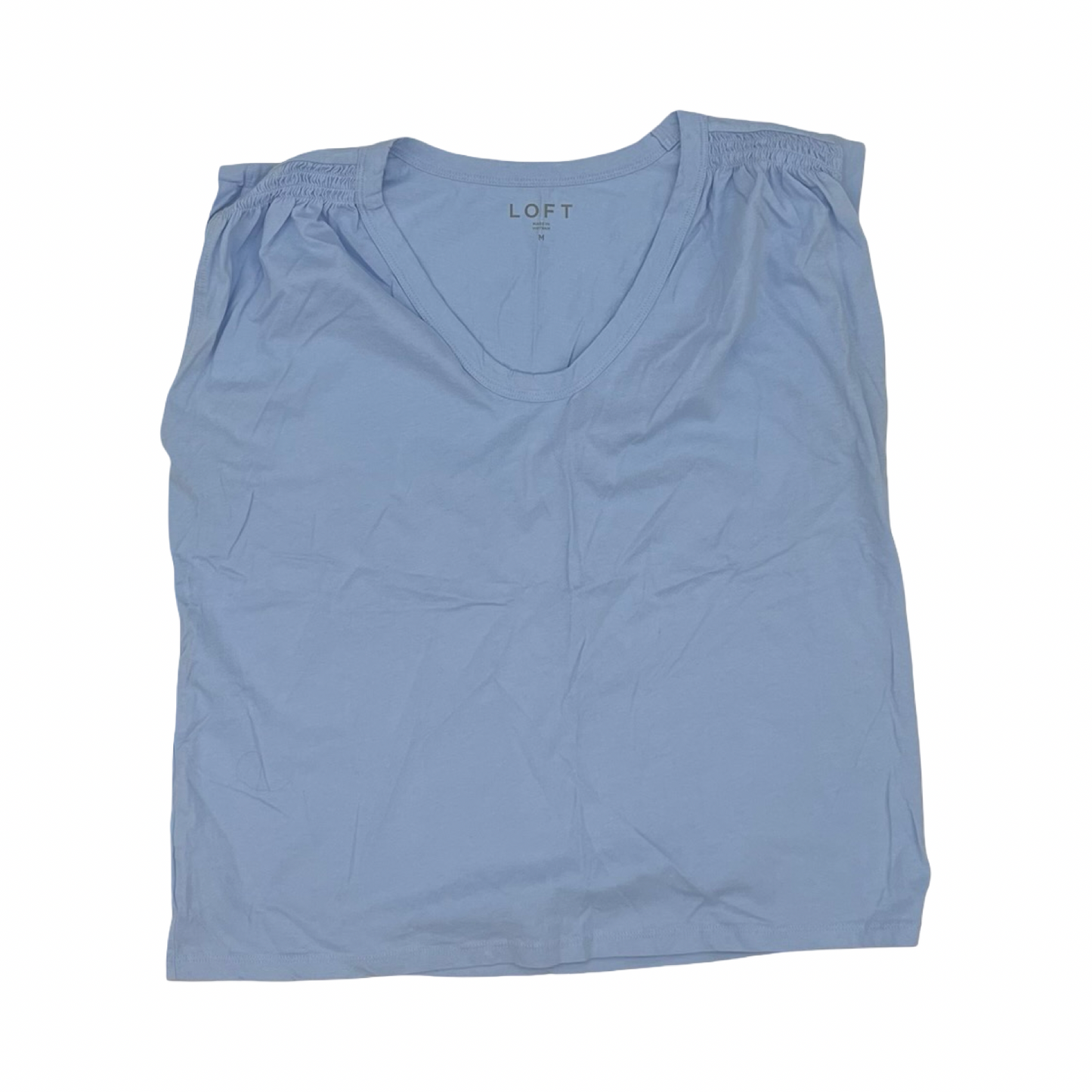 Top Sleeveless By Loft In Blue, Size:M