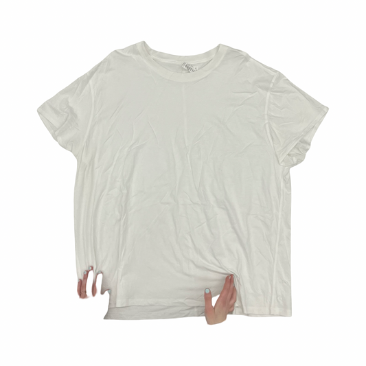 Athletic Top Ss By Lululemon In White, Size:2X