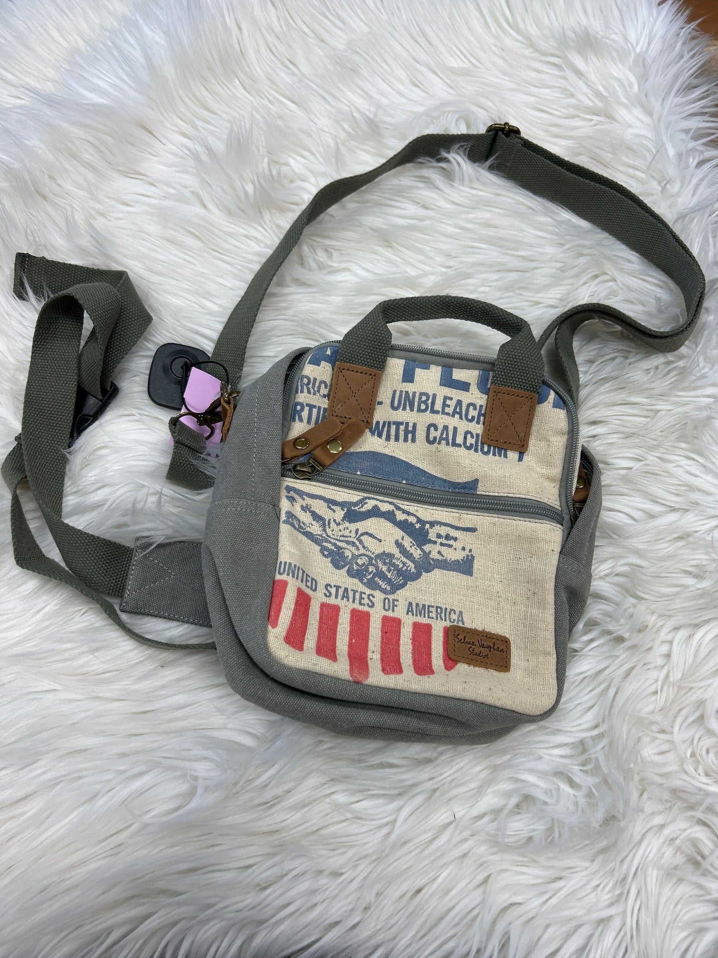 Crossbody By Cmc In Grey, Size:Small