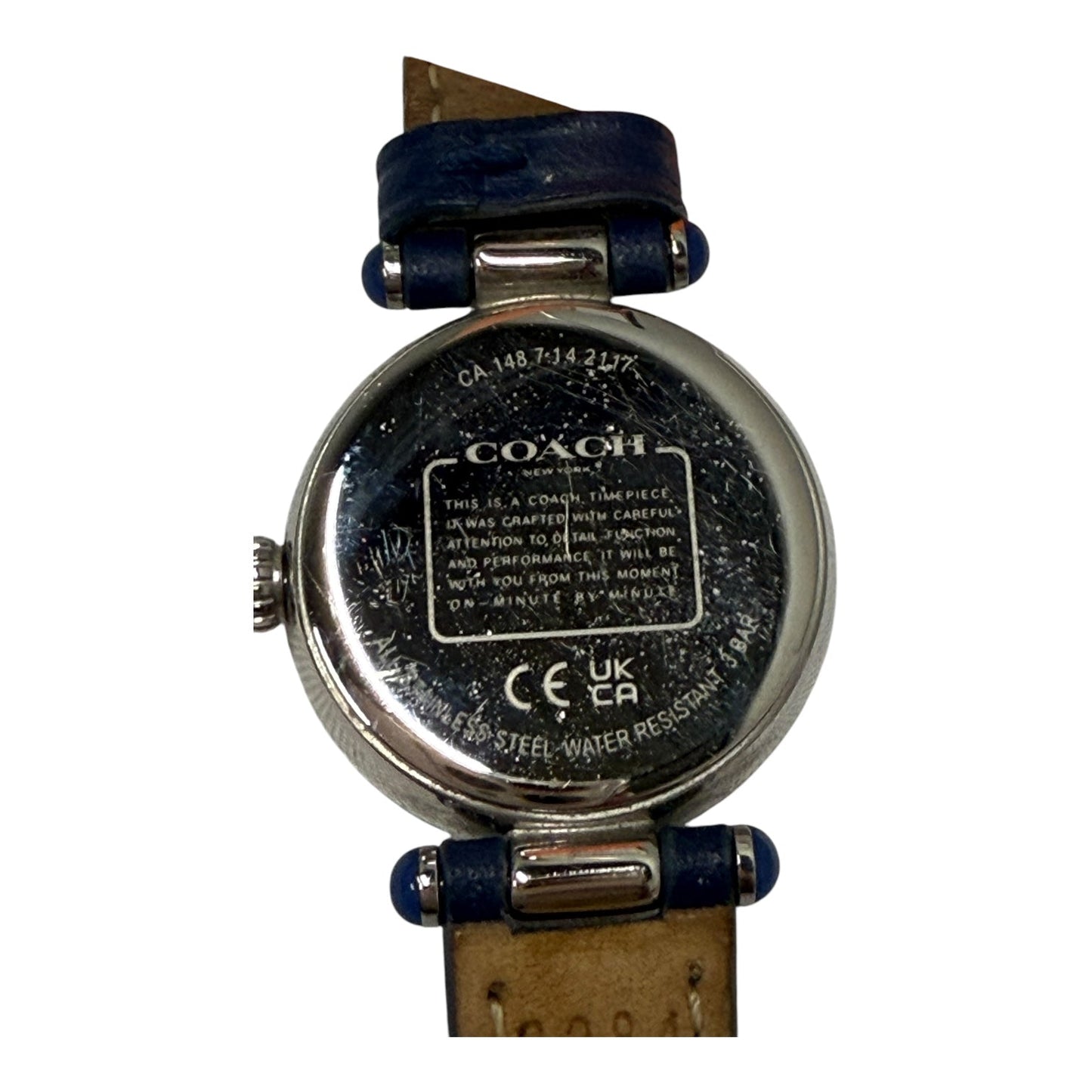 Watch Designer By Coach In Blue & Silver