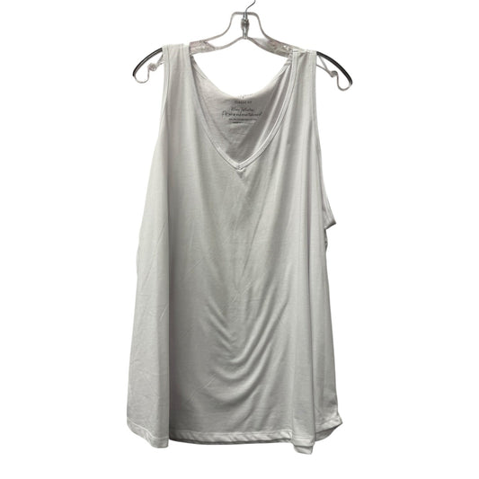 Top Sleeveless Basic By Torrid In White, Size:3X