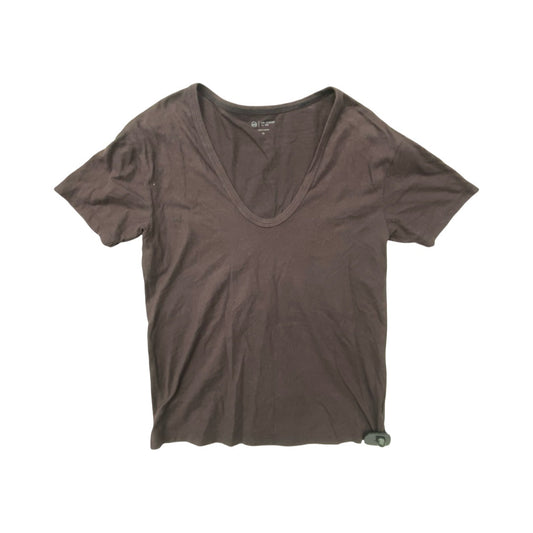 Top Ss Basic By Ag Jeans In Brown, Size:Xs