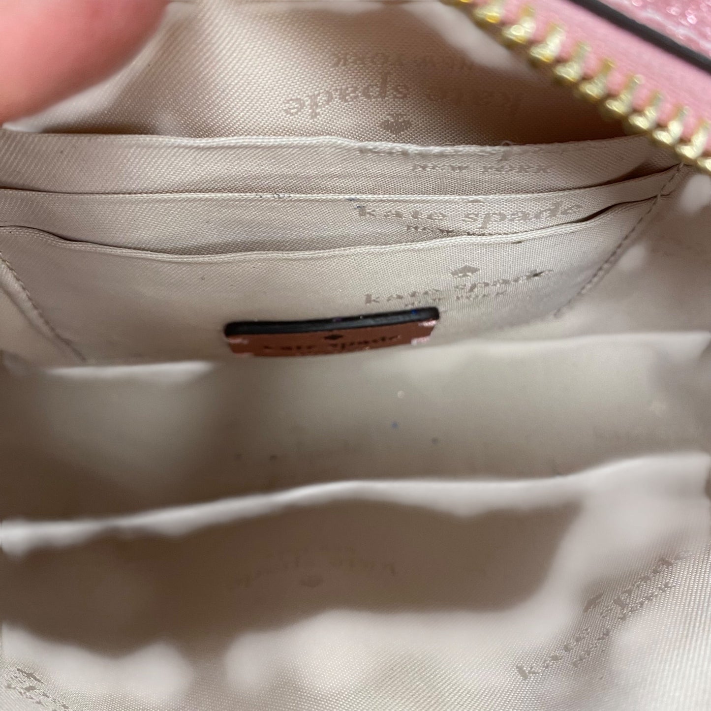 Crossbody Designer By Kate Spade In Rose Gold, Size:Small