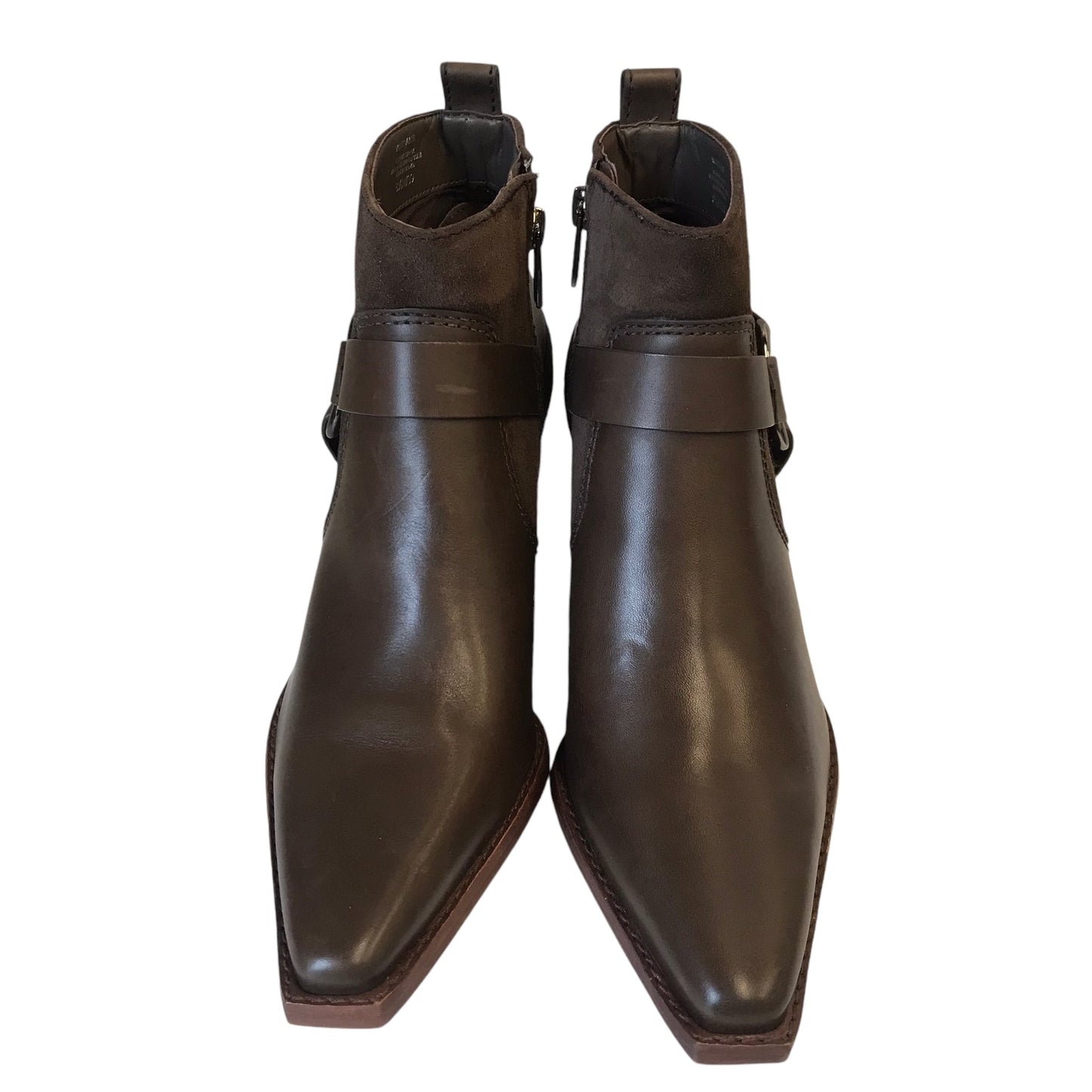 Boots Ankle Heels By Vince Camuto In Brown, Size:8.5