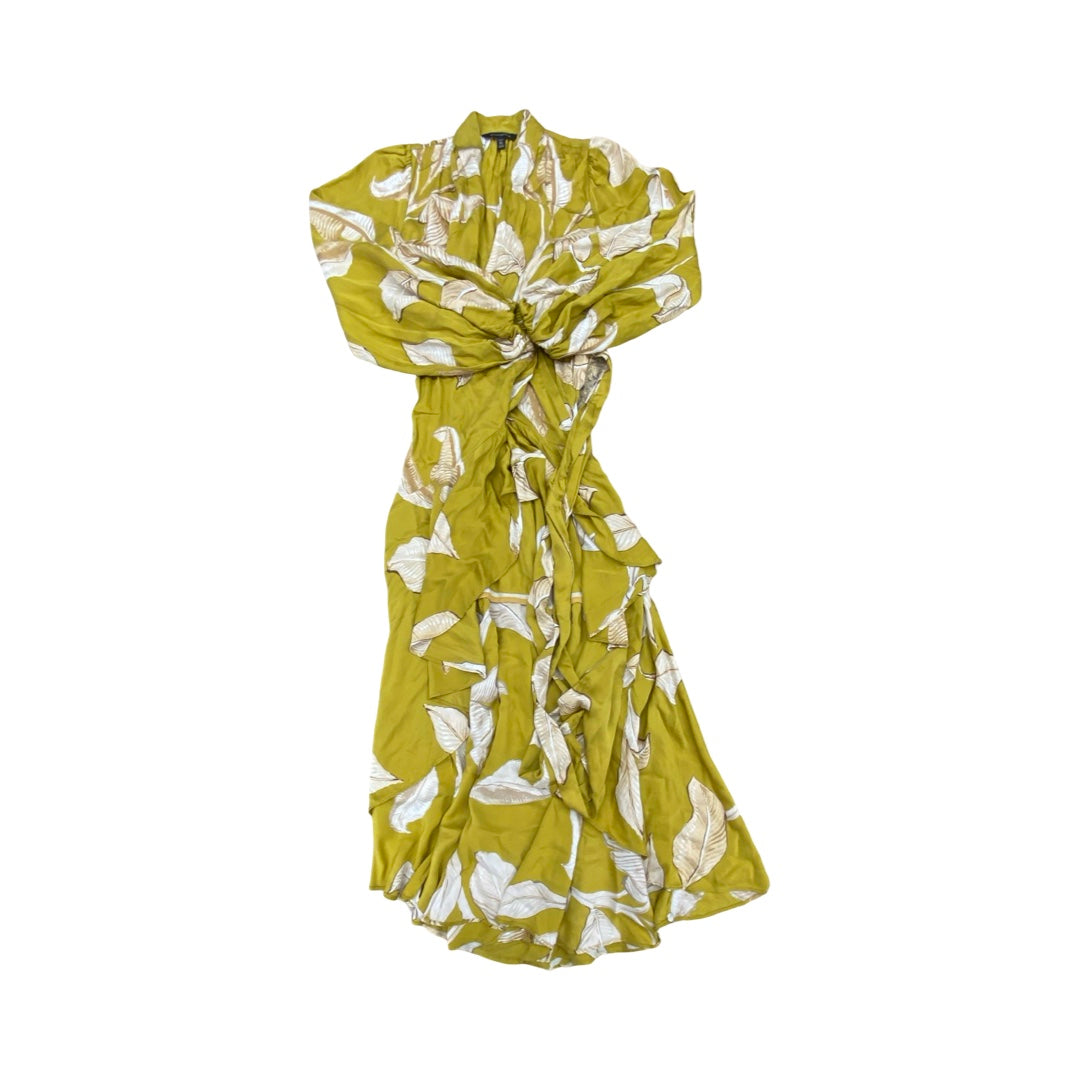 Dress Casual Maxi By Banana Republic In Yellow, Size:Xsp