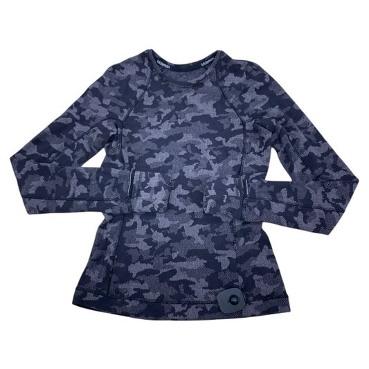 Athletic Top Ls Crewneck By Lululemon In Grey, Size:2