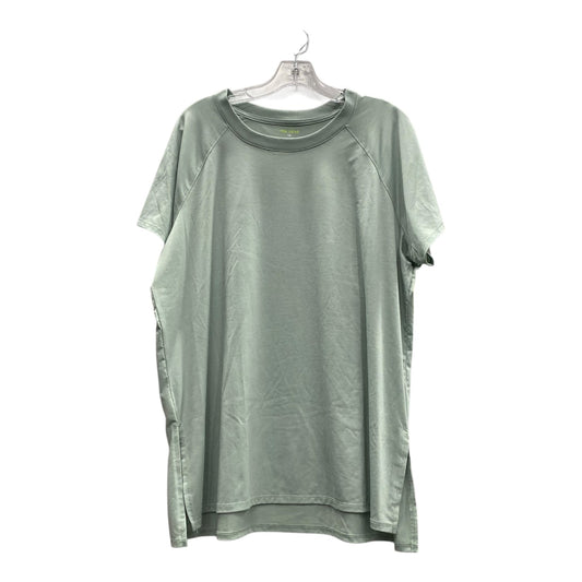 Athletic Top Ss By Tek Gear In Green, Size:1X