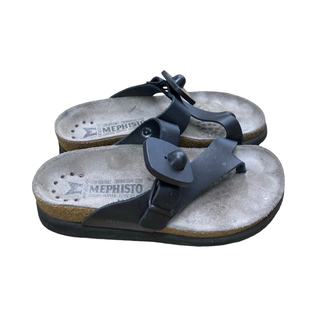 Sandals Flats By Mephisto In Black, Size:5