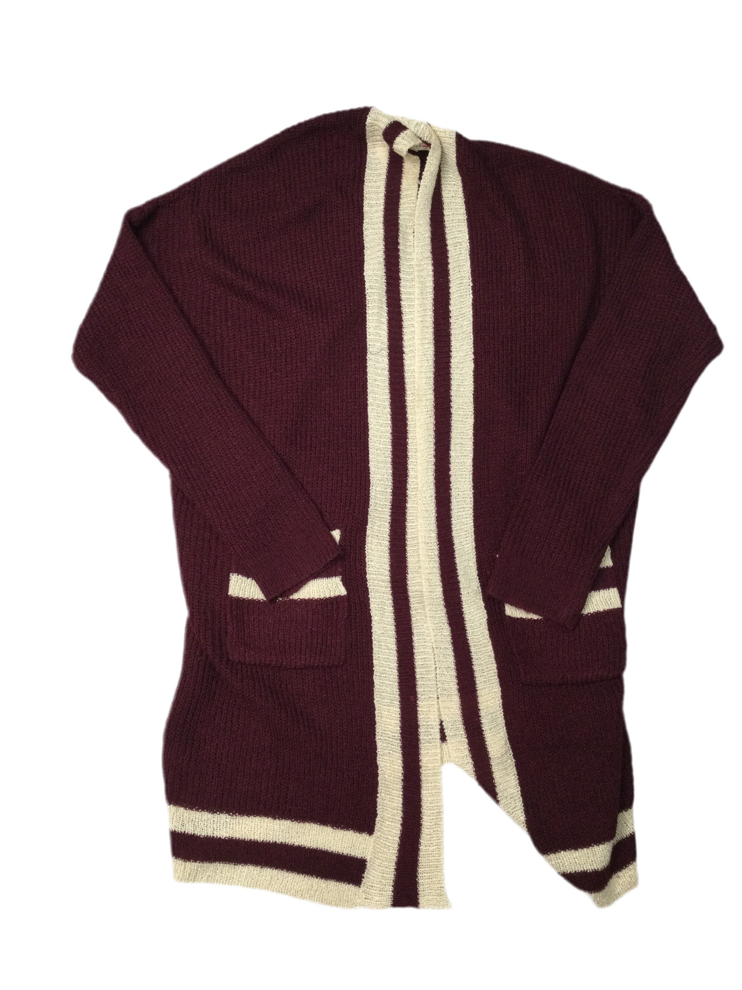 Sweater Cardigan By Debut In Purple, Size: M