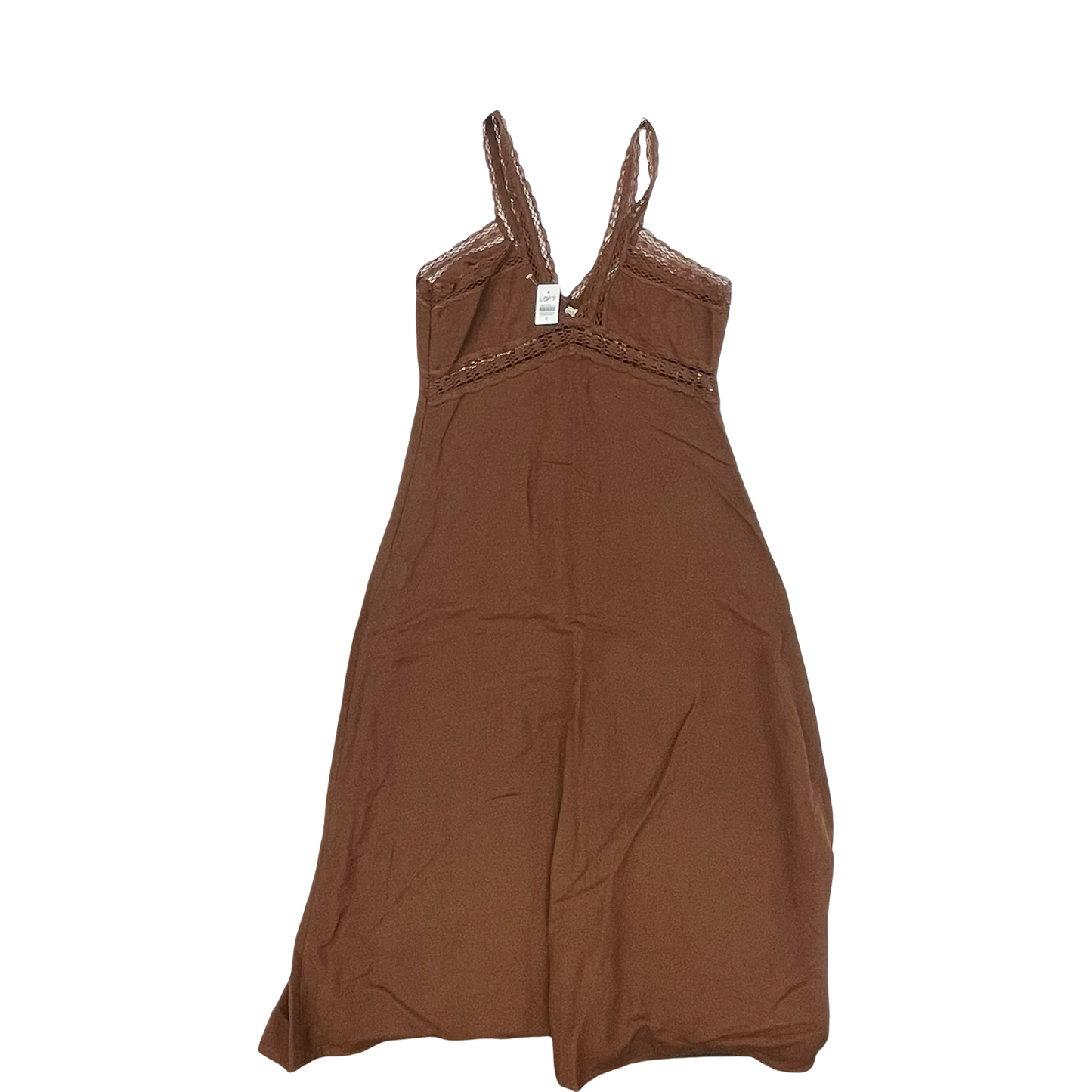 Dress Party Long By Loft In Brown, Size:6
