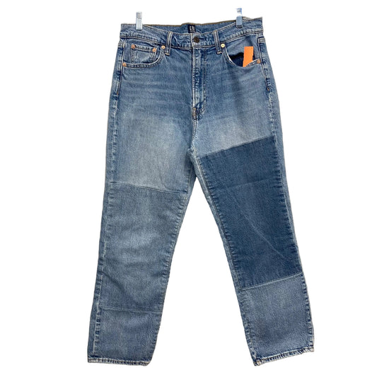 Jeans Straight By Gap In Blue Denim, Size:10