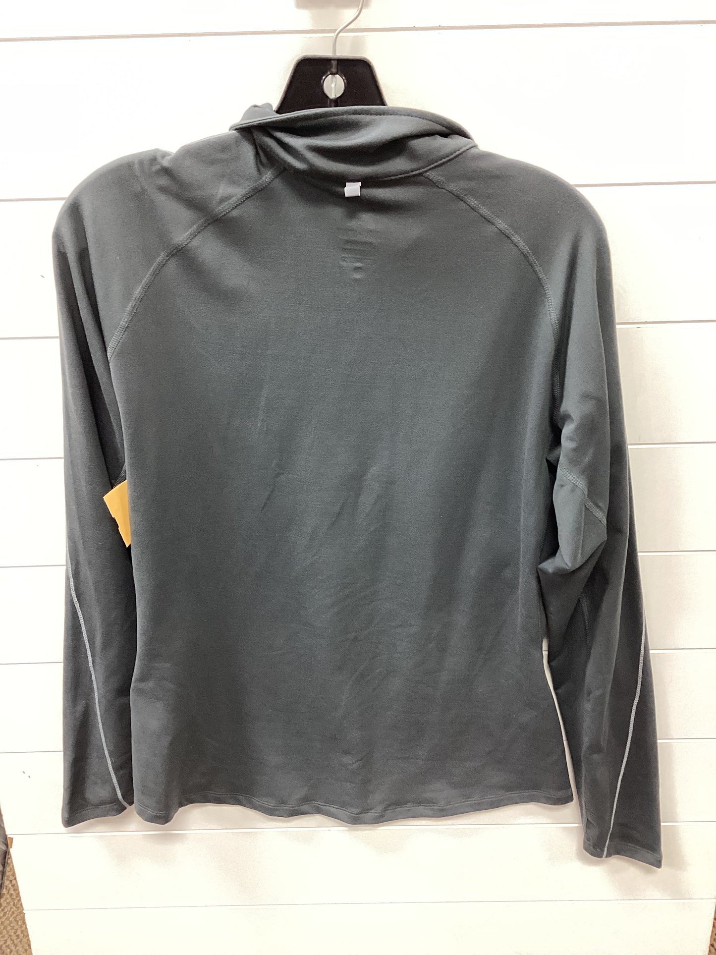 Athletic Top Ls Collar By Nike Apparel In Grey, Size:L