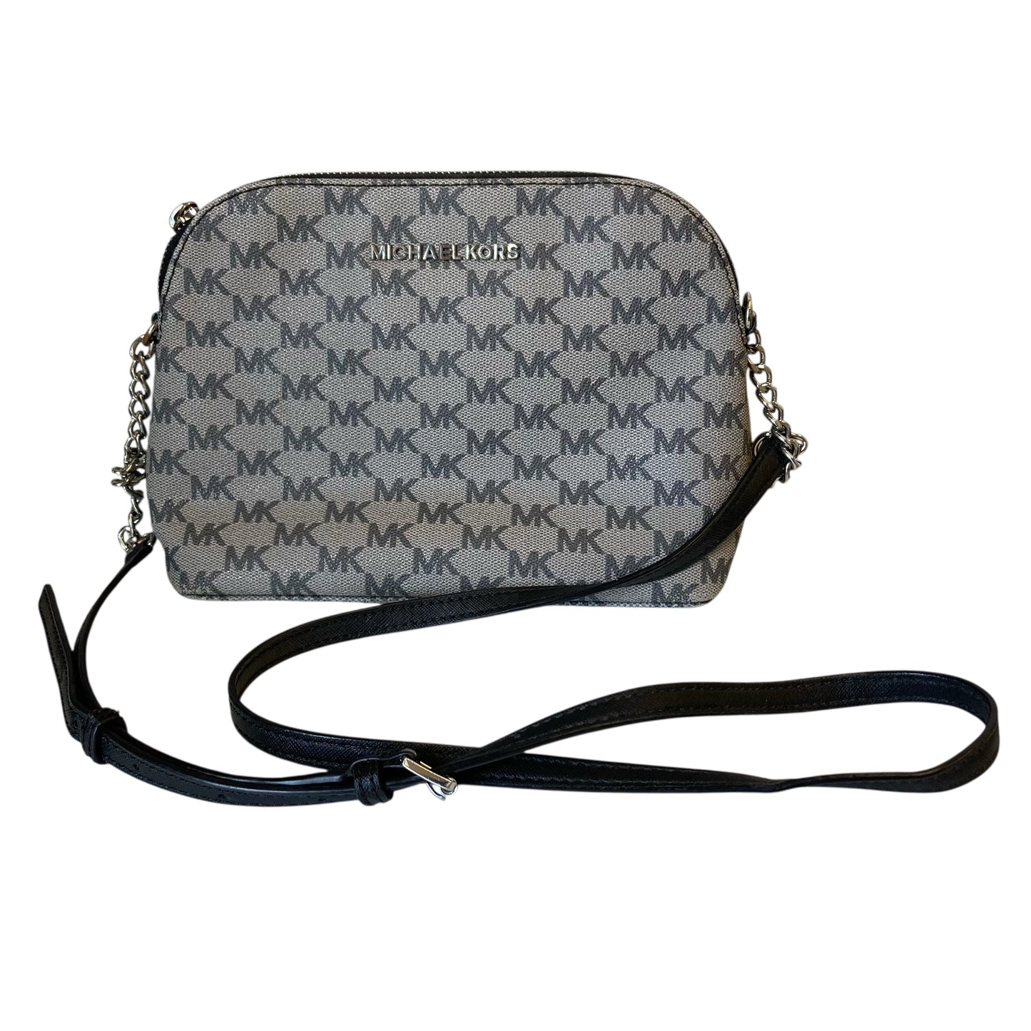 Crossbody Designer By Michael Kors In Grey, Size:Small