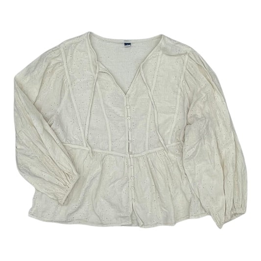 Top Ls By Old Navy In Cream, Size:Xl