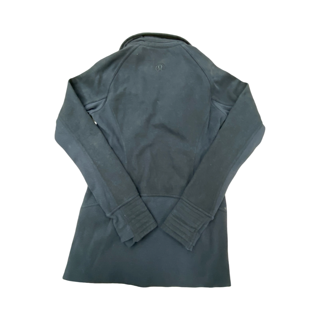 Athletic Jacket By Lululemon In Black, Size:6