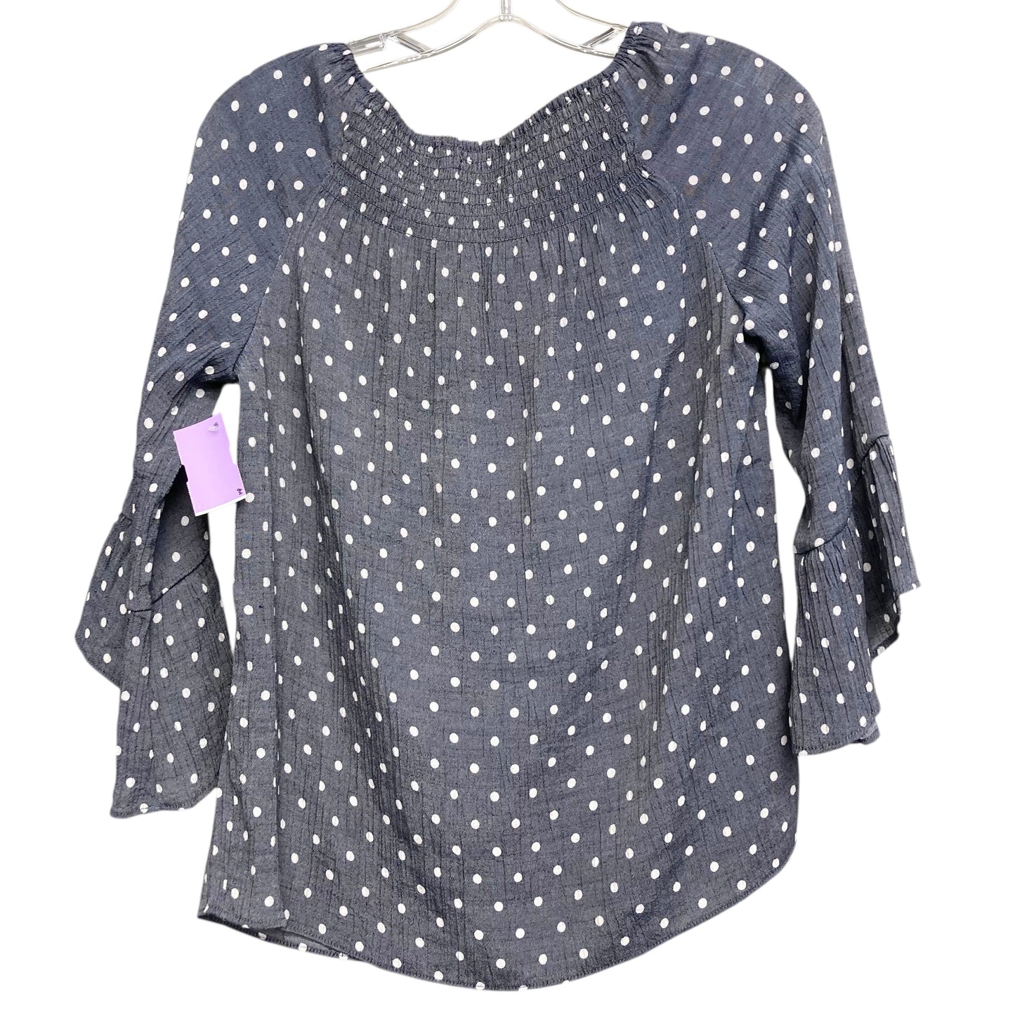 Top 3/4 Sleeve By Zac And Rachel In Polkadot Pattern, Size:Sp