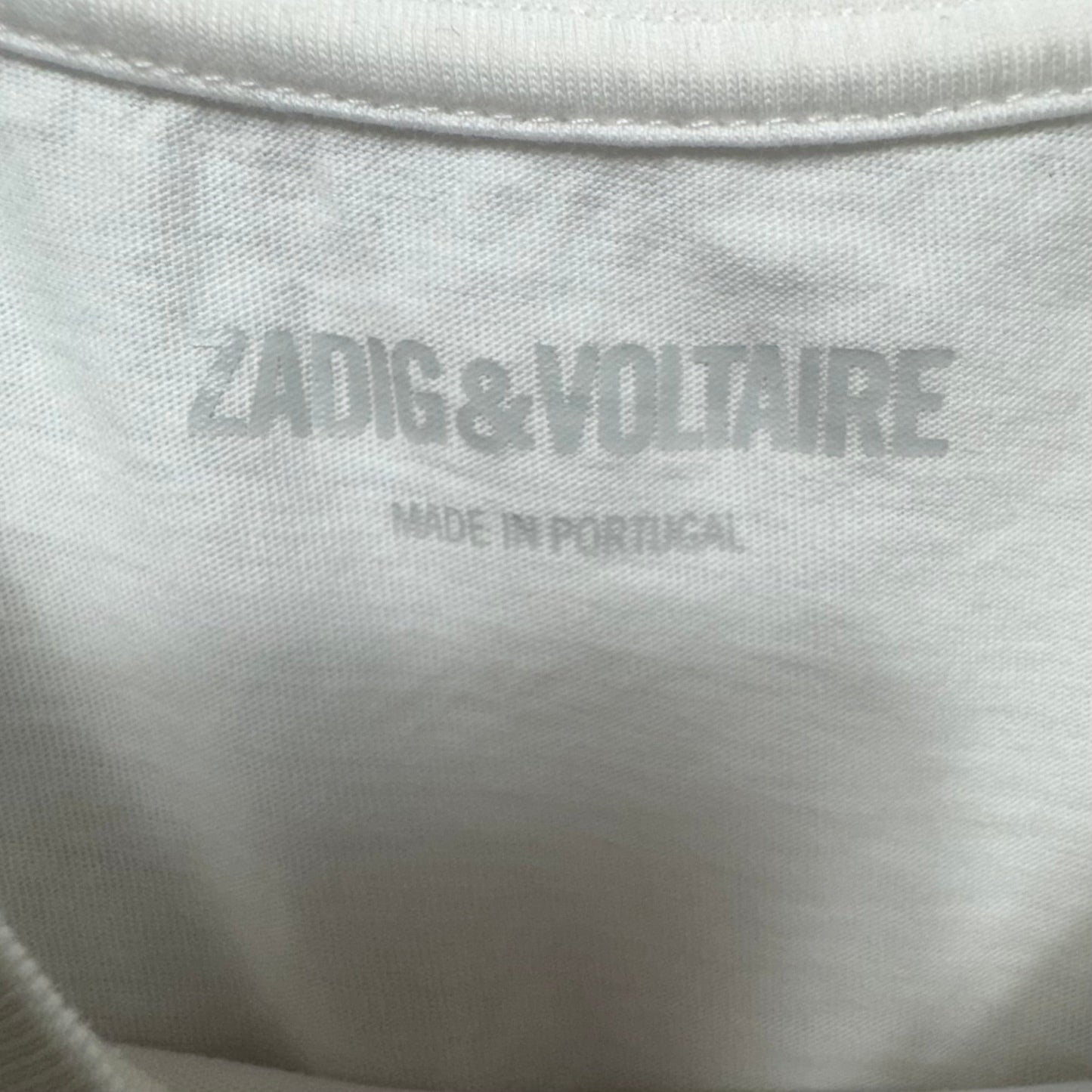 “Amour*” Top Short Sleeve By Zadig And Voltaire In White, Size: Xs