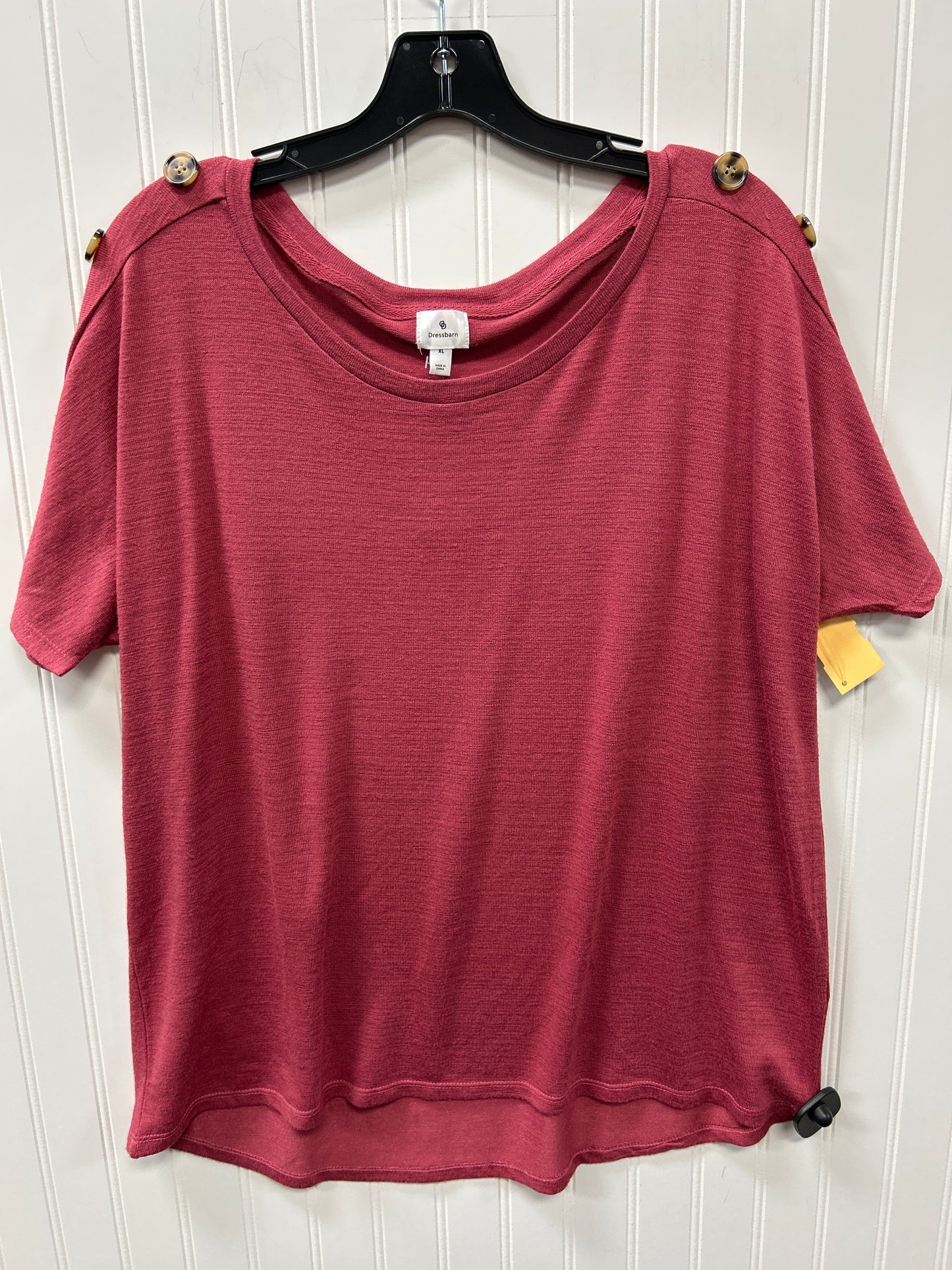 Top Ss By Dressbarn In Red, Size:Xl