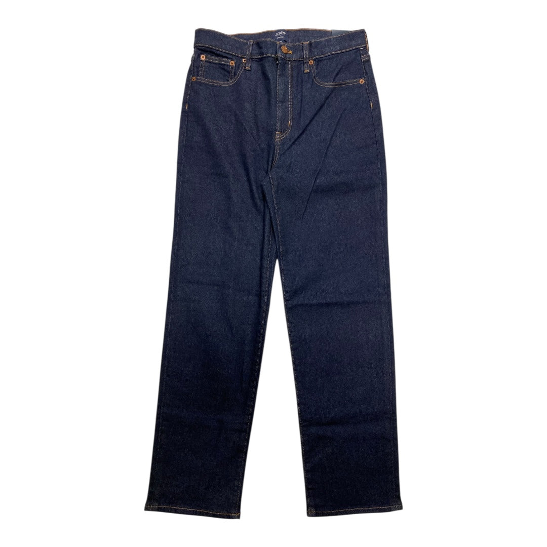 Jeans Straight By J. Crew In Blue Denim, Size:6