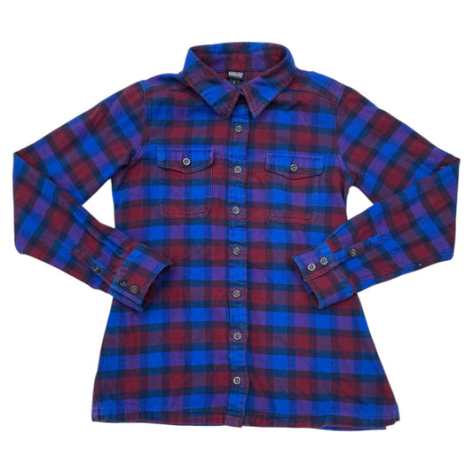 Top Ls By Patagonia In Plaid Pattern, Size:2