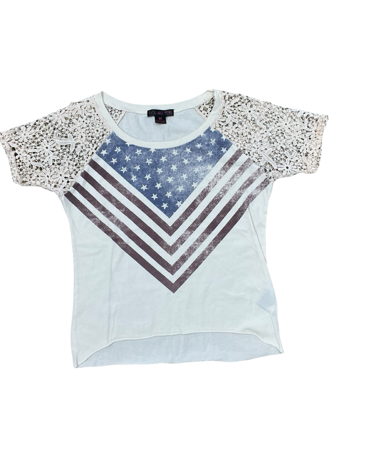 Top Ss By Clothes Mentor In Cream, Size:M