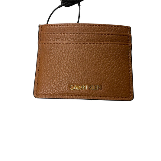 Wallet By Calvin Klein In Brown, Size:Small