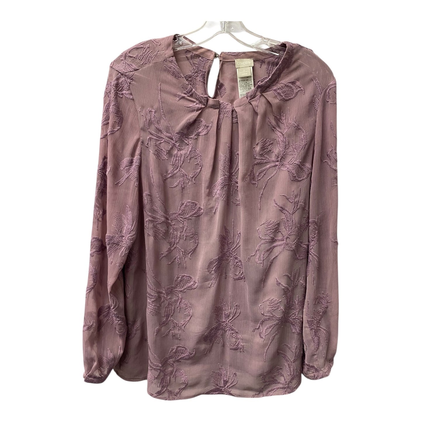 Top Ls By Chicos In Purple, Size:L