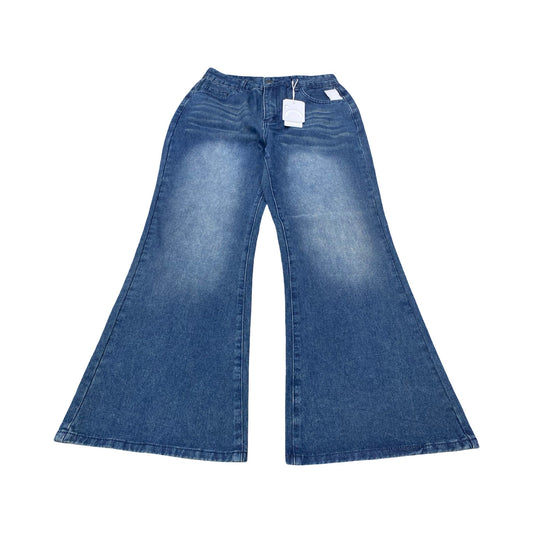 Jeans Flared By Commense In Blue Denim, Size:M