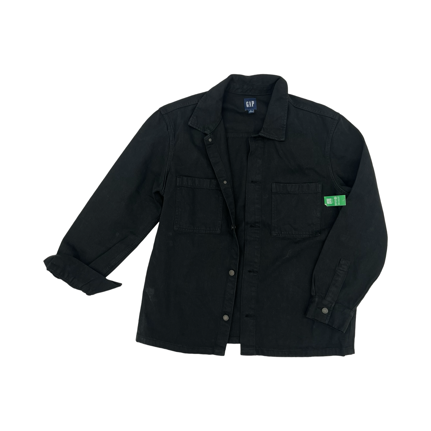 Jacket Denim By Gap In Black, Size:L