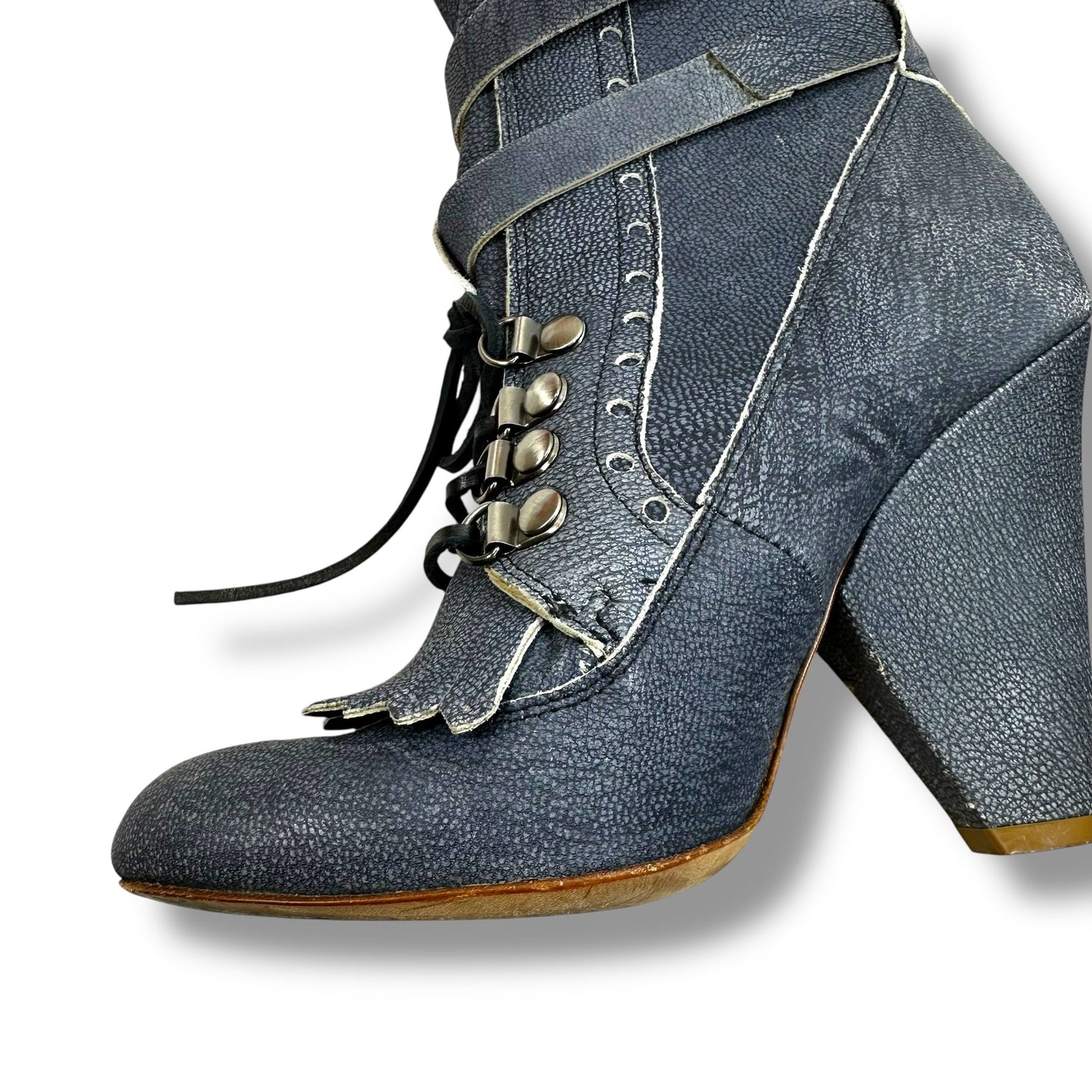 Shoes Heels Block By Jerome C. Rousseau In Blue, Size: 5.5