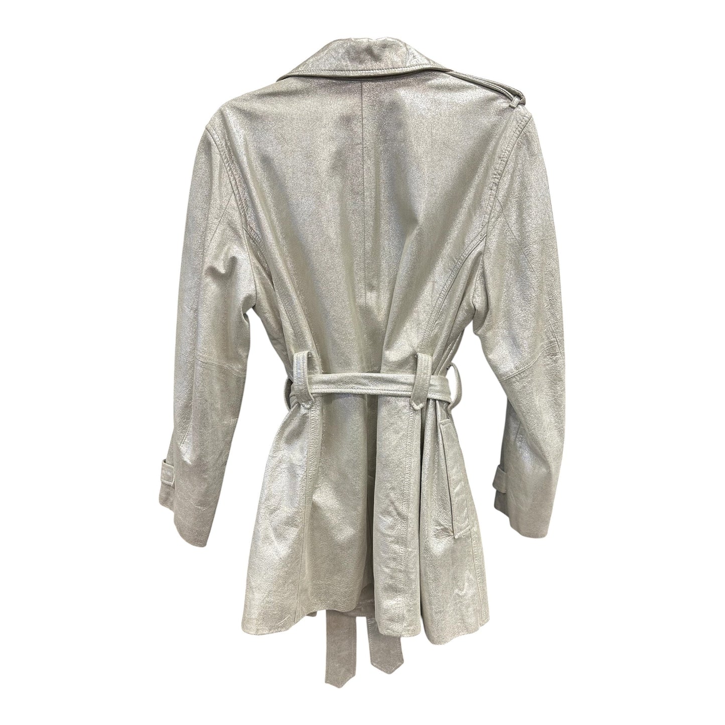 Coat Other By Chicos In Silver, Size:Xl