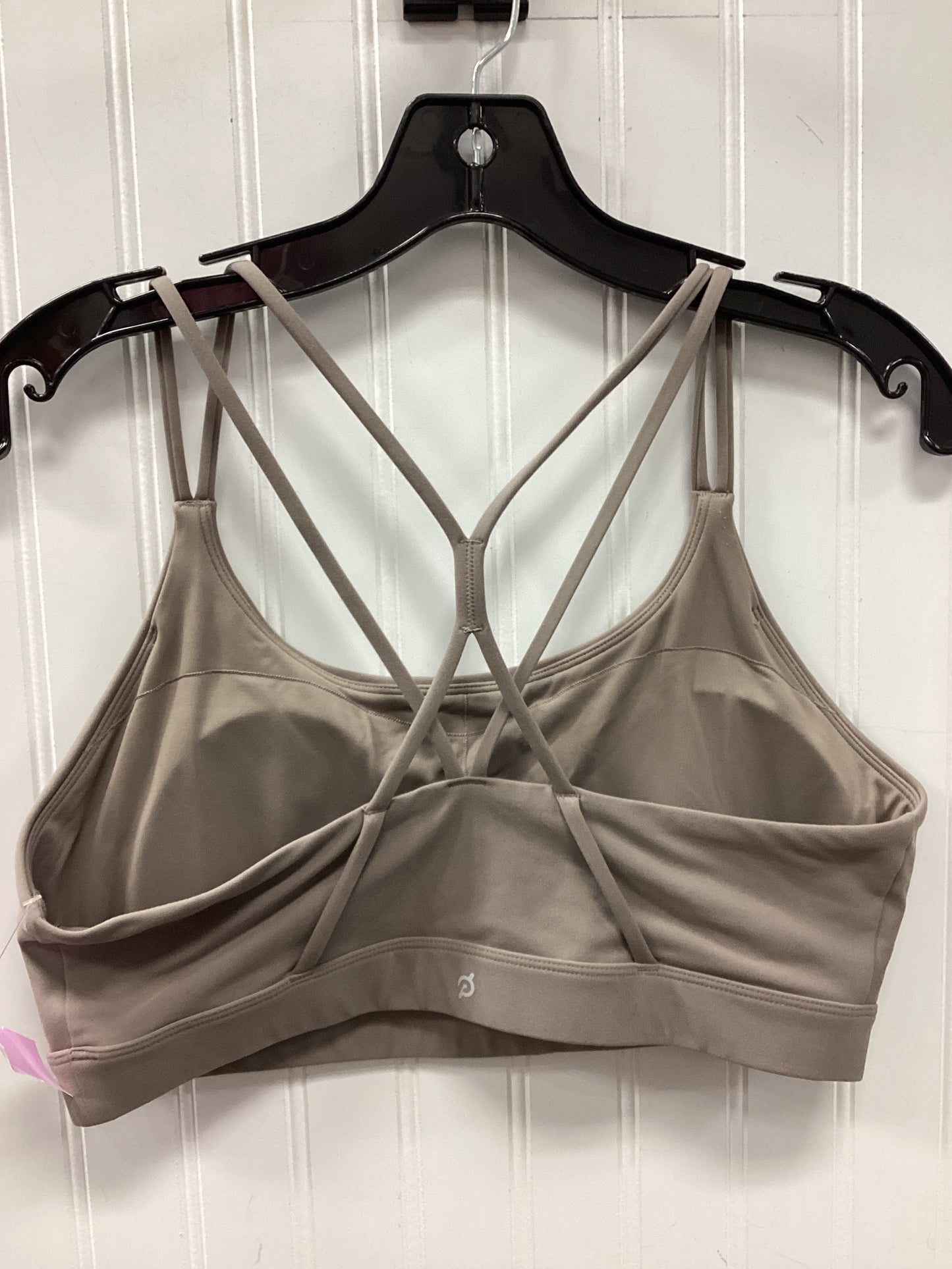 Athletic Bra By Peloton In Taupe, Size:L