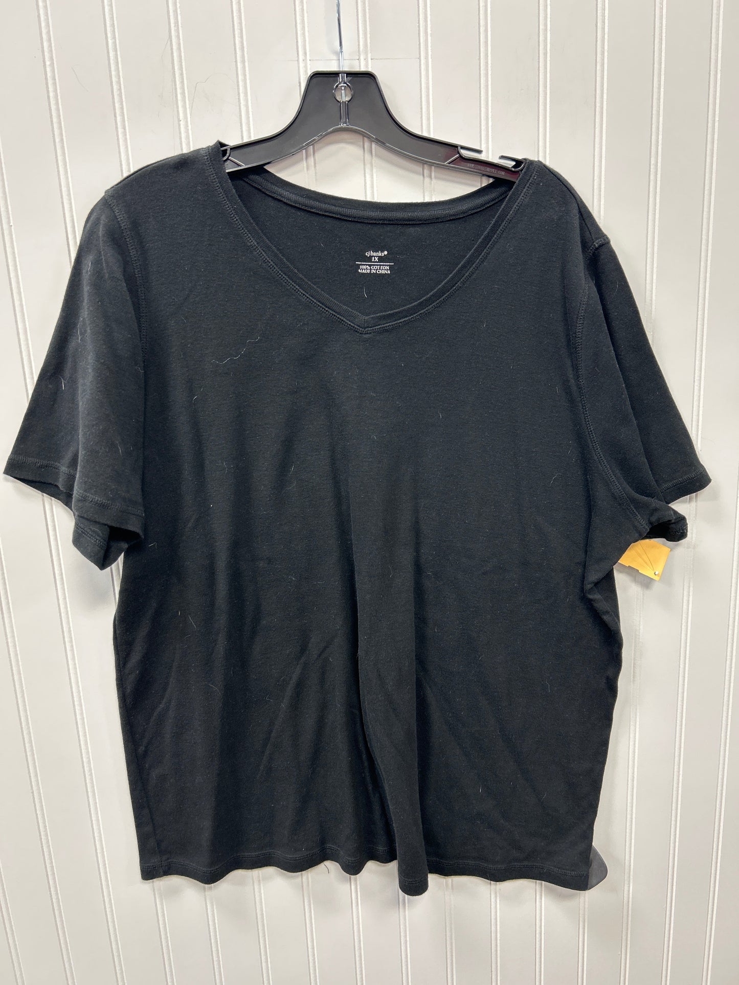 Top Ss Basic By Cj Banks In Black, Size:1X