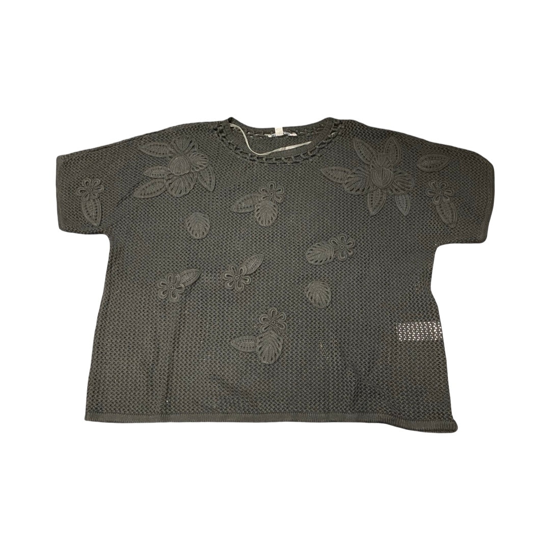 Sweater Ss By Chicos In Black, Size:Xl