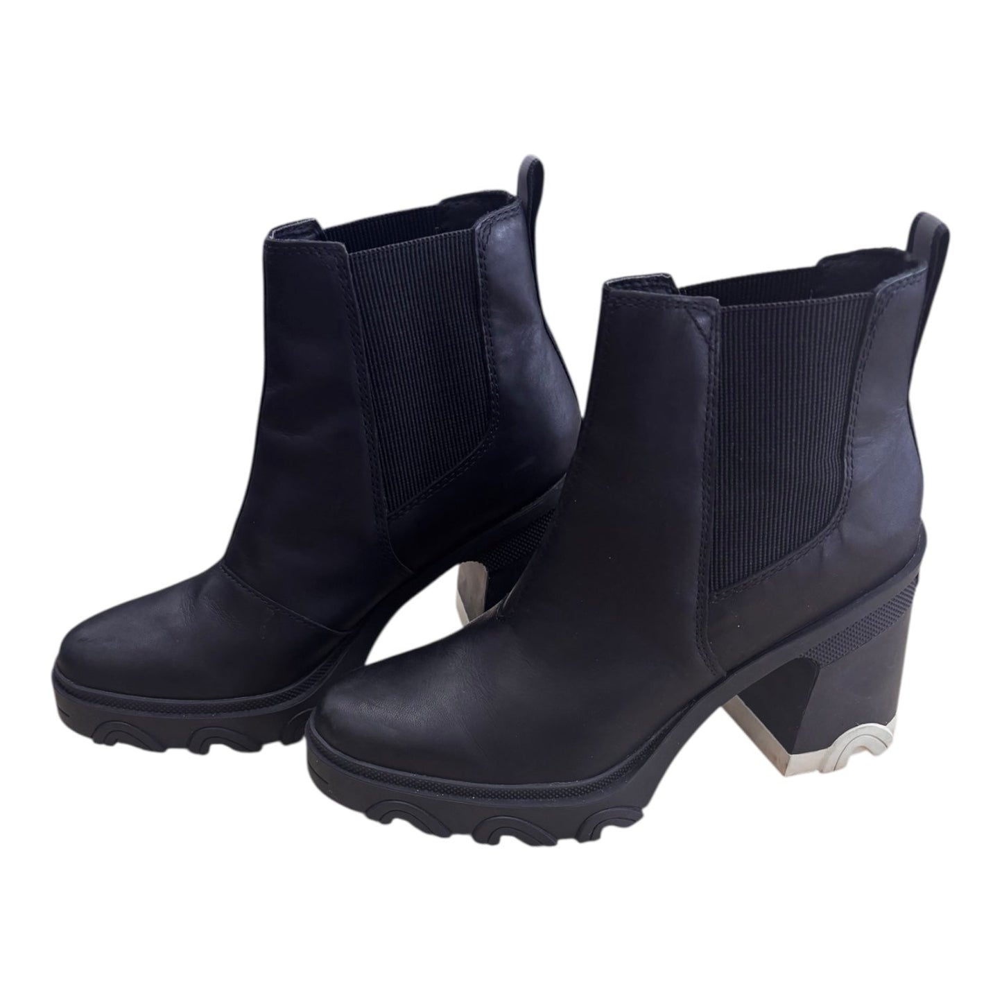 Boots Ankle Heels By Sorel In Black, Size:8