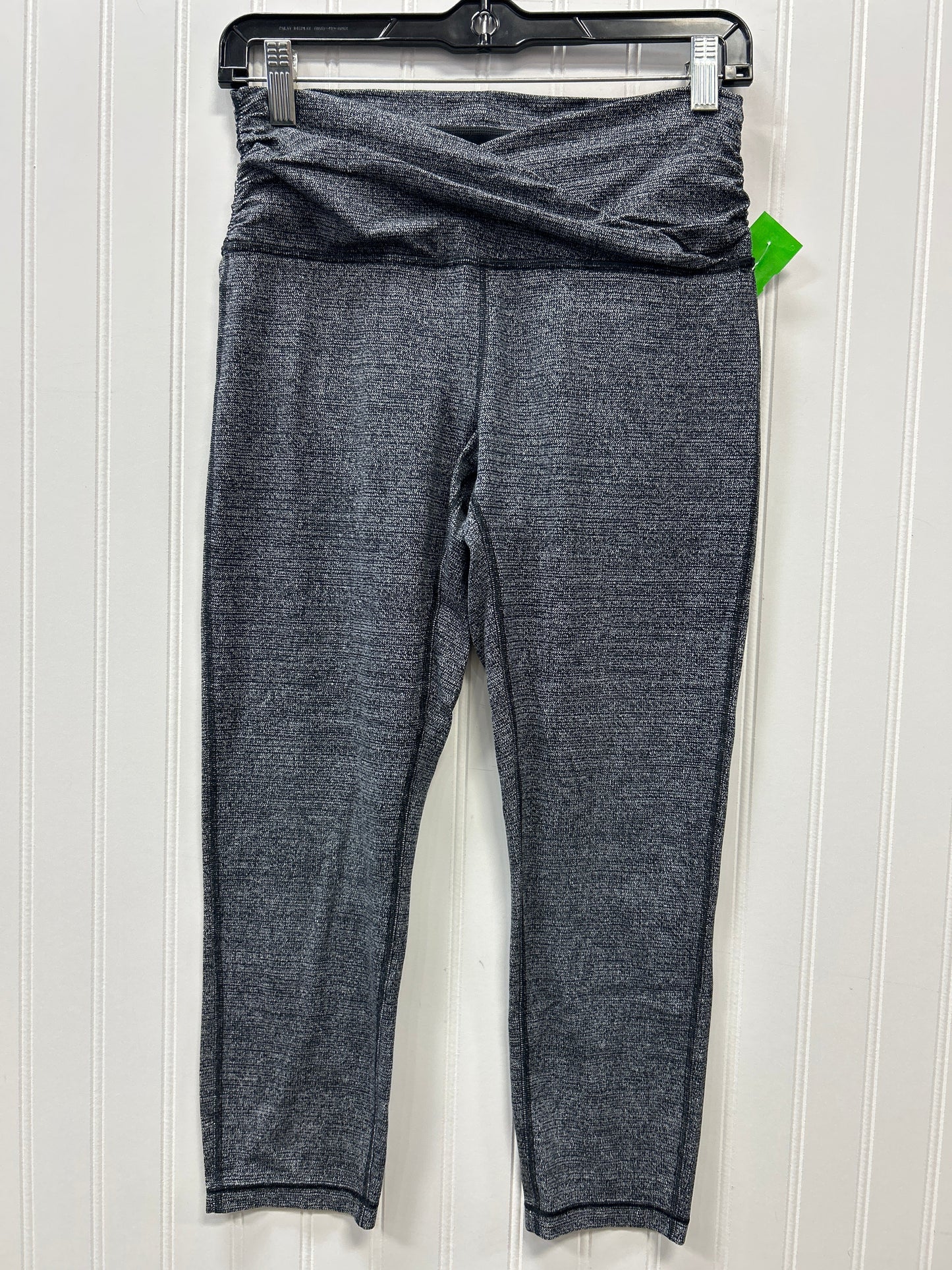 Athletic Leggings Capris By Lululemon In Grey, Size:10