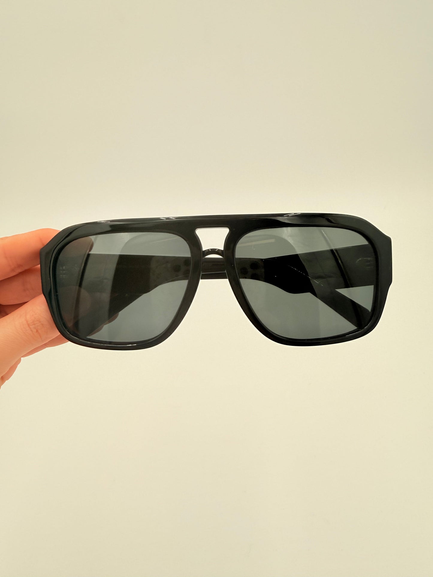 Sunglasses Luxury Designer By Dolce And Gabbana In Black, Size: