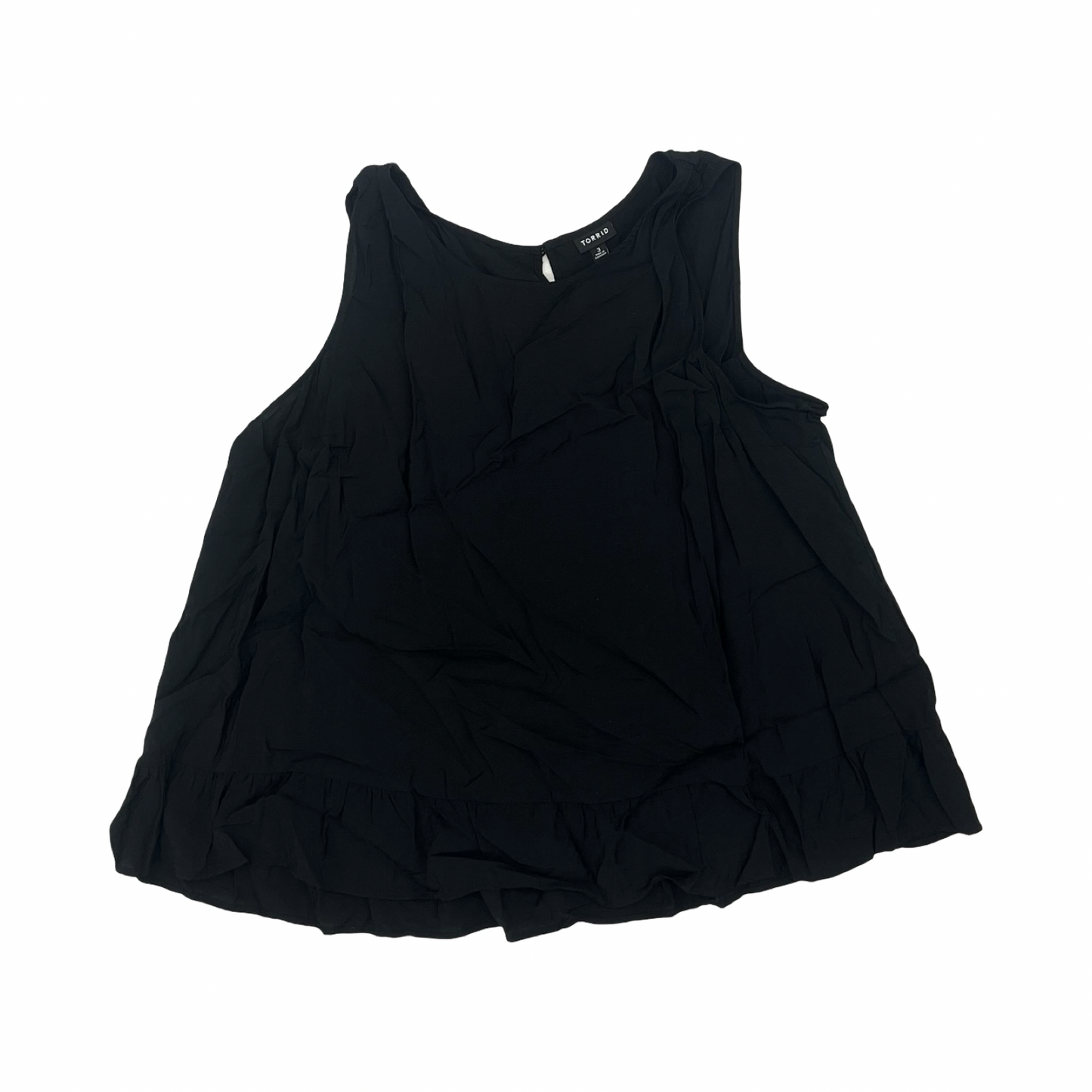 Blouse Sleeveless By Torrid In Black, Size:3X