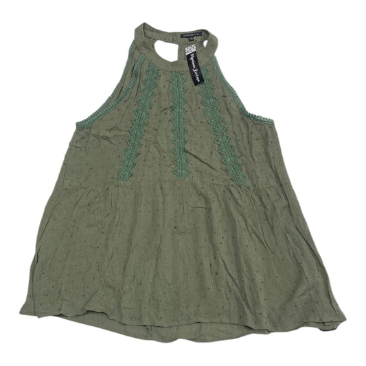 Top Sleeveless By Staccato In Green, Size:L