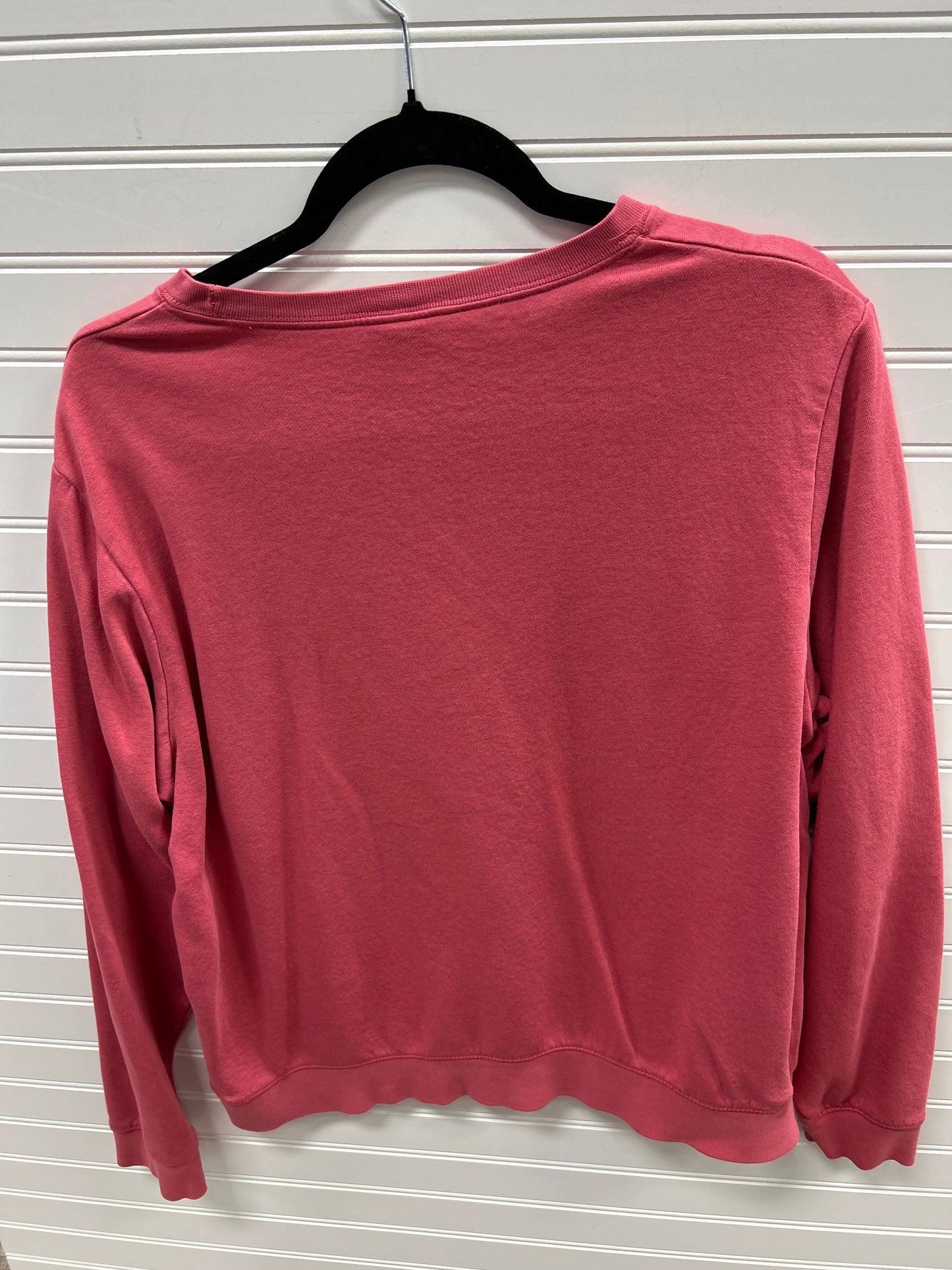 Athletic Top Ls Crewneck By Nike Apparel In Pink, Size:M